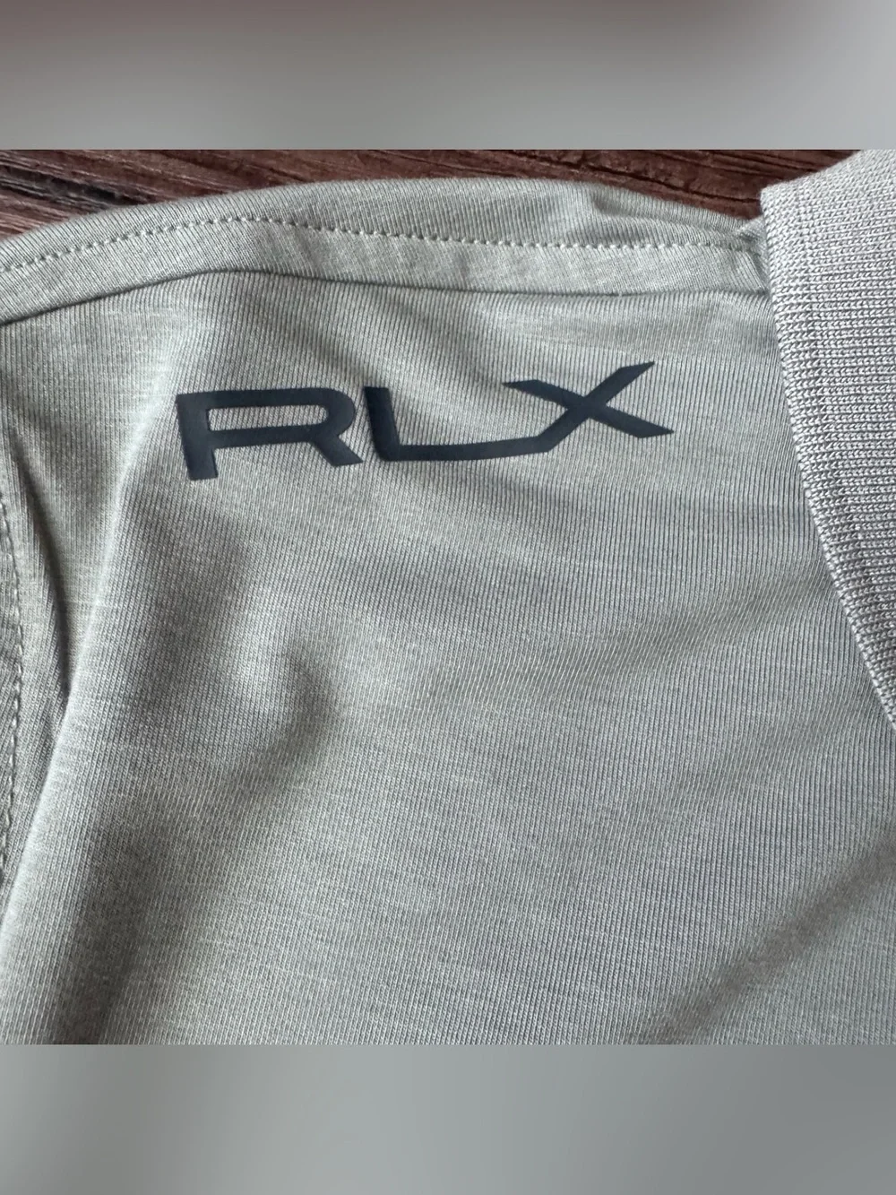 RLX Ralph Lauren Polo Shirt Mens Small Gray Long Sleeve Golf Performance Stretch